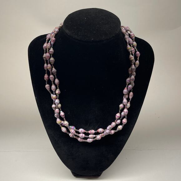 Vintage Bead For Life Multi Color Soft Silicone Beaded Purple Hexagon Shape B#6 - Picture 7 of 11